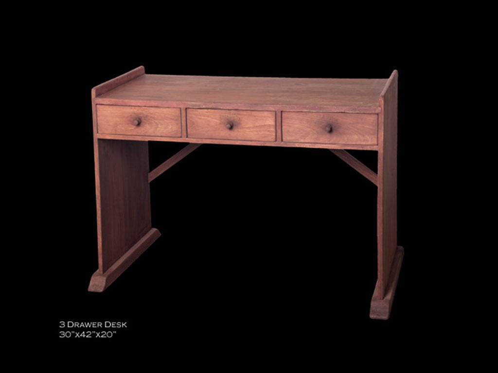Custom Furniture 3-Drawer Desk